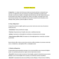 resumo introdução a bioquímica