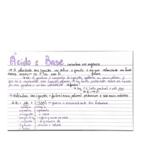 resumos de ácido-base na organica