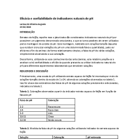 Relatório 01 - Indicadores Naturais de pH