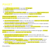 resumo PIAGET