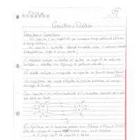 Capacitância, Fem e resistores